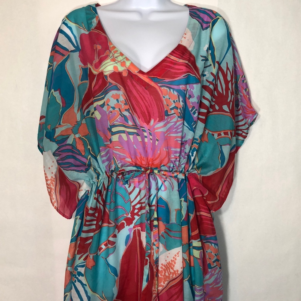 Talbots Beach Pool Lounge Maxi Dress XL